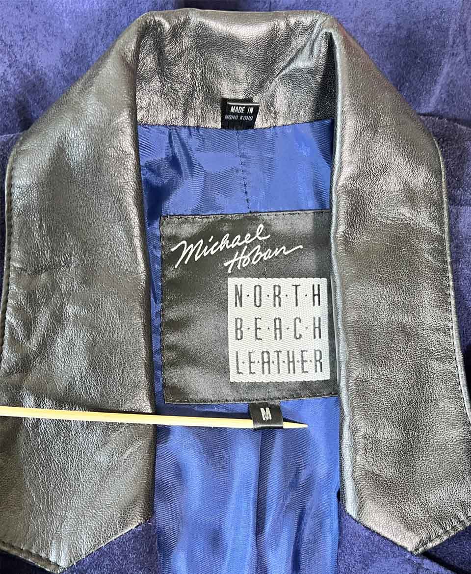 Blue Suede Leather 1980s North Beach - Image 5